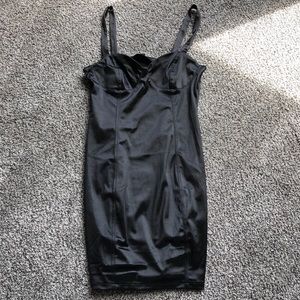 Black Satin Dress